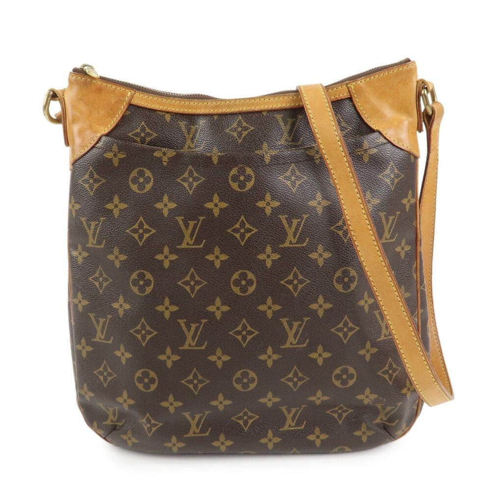 Louis Vuitton Monogram Odeon MM Shoulder Bag Brown